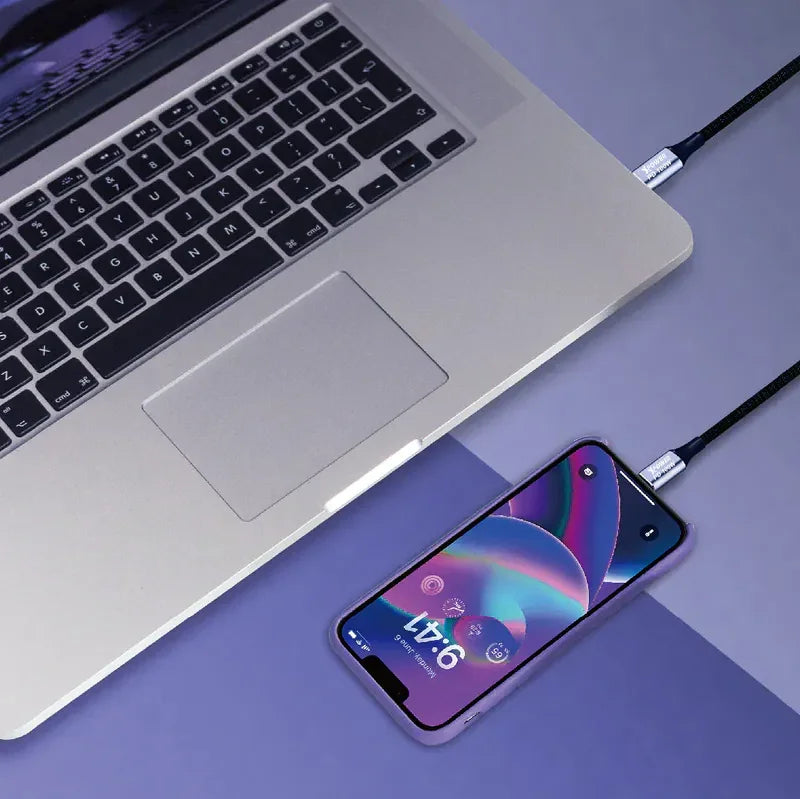 Xpower 100W Type C To C Magnetic 1M Cable - Gray - Tashqila