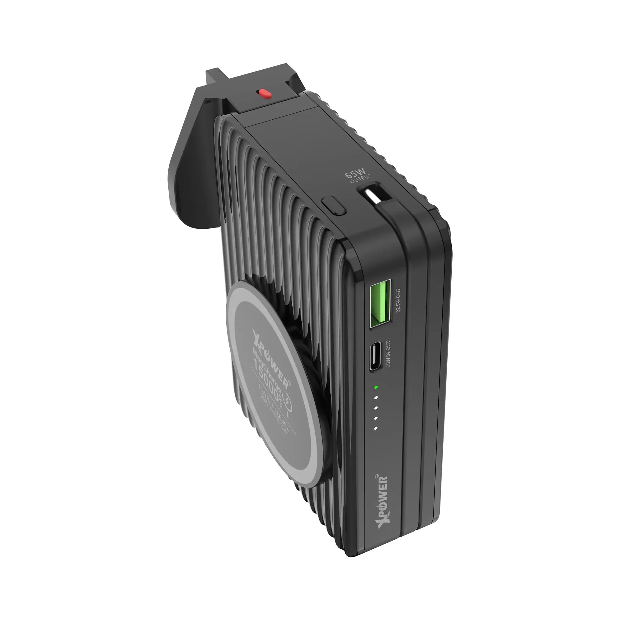 Xpower 15000mah 65w 3in1 Wireless Power Bank And Charger - Black - Tashqila