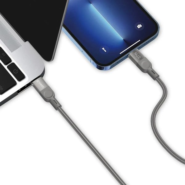 Xpower 27W Type-C To Lightning Magnetic 1M Cable - Titanium - Tashqila