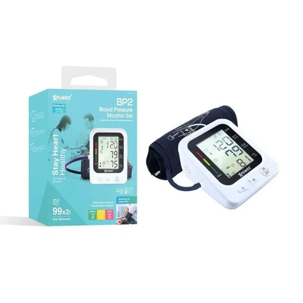 Xpower Blood Pressure LCD Monitor - White - Tashqila