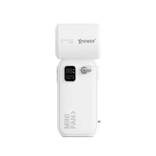 Xpower Cooler Mini Turbo Fan - White Gray - Tashqila