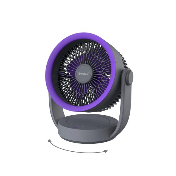 Xpower F17 Portable Desktop Circulation Fan - Grey - Tashqila