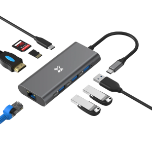 XtremeMac Type-C 8 In 1 Hub