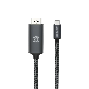 XtremeMac Type-C To HDMI Nylon Braided Cable 2M - Space Grey