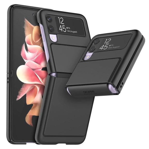 Araree Aero Flex Series Case For Samsung Galaxy Z FliP 3 - Black - Tashqila
