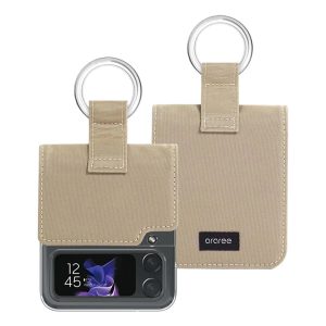 Araree Ring Diary Case For Z FliP 4 - Beige - Tashqila