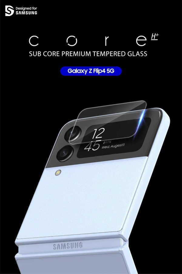 Araree Sub Core Front Tempered Glass For Z FliP 4 - Clear - Tashqila