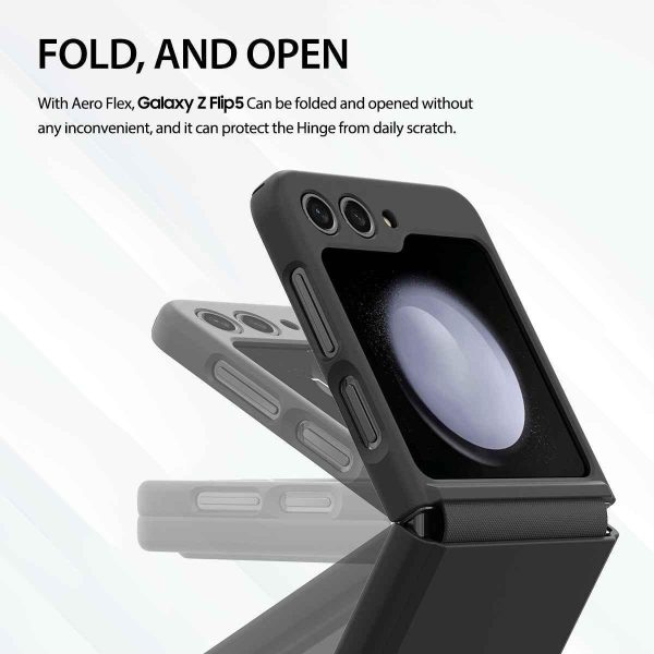 Araree Z Flip 5 Aero Flex Case With Dual Layer Protection - Black