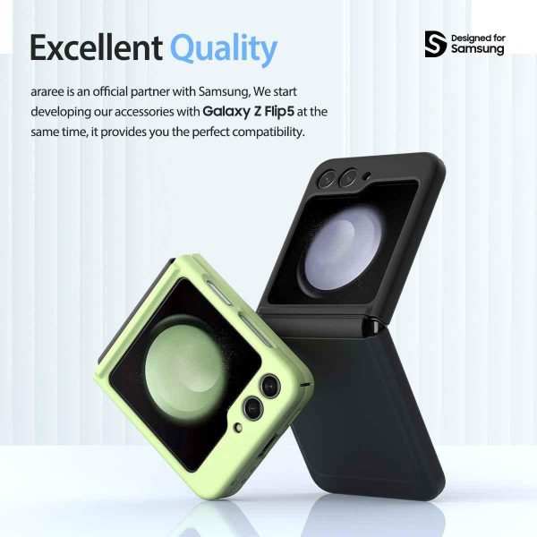 Araree Z Flip 5 Aero Flex Case With Dual Layer Protection - Black