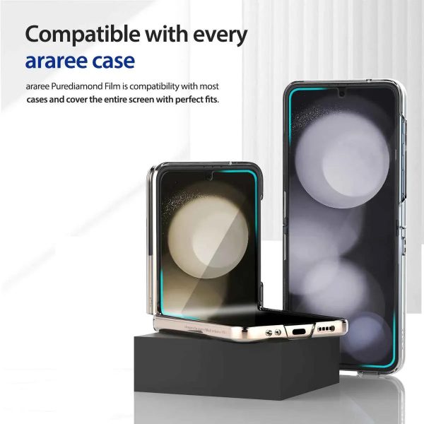 Araree Z Flip 5 Pure Diamond Inner Screen Protective Film (1 Pcs) - Clear