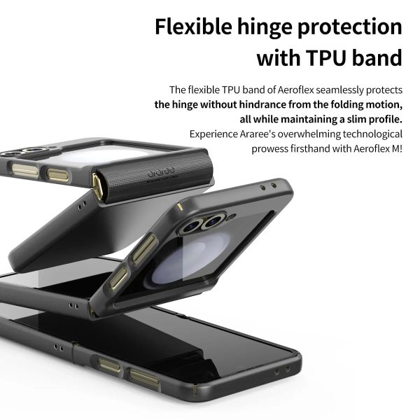Araree Samsung Z Flip 6 Aero Flex Magsafe Case - Black - Tashqila