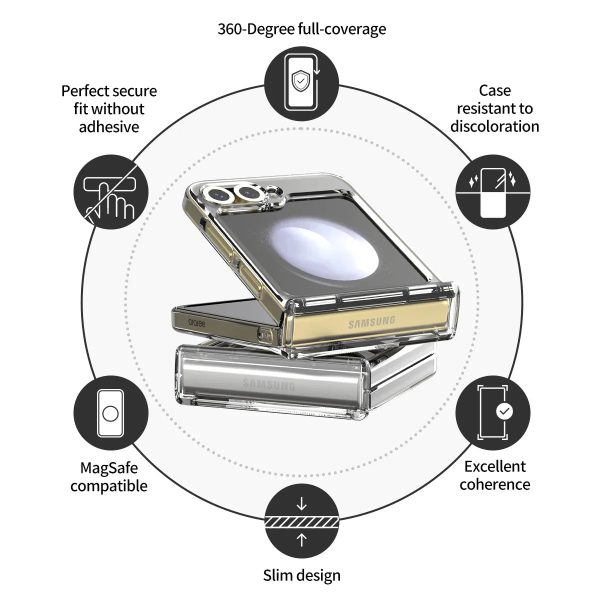 Araree Samsung Z Flip 6 Nukin 360 Magsafe Case - Clear - Tashqila