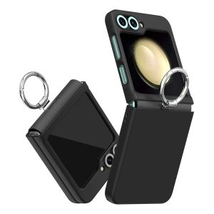 Araree Samsung Z Flip 6 Aero Flex With Finger Ring Holder - Black - Tashqila