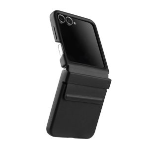 Melkco Galaxy Z Flip6 Origin Series PU Leather Regal Snap Cover - Black - Tashqila