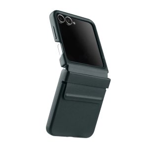 Melkco Galaxy Z Flip6 Origin Series PU Leather Regal Snap Cover - Dark Green - Tashqila