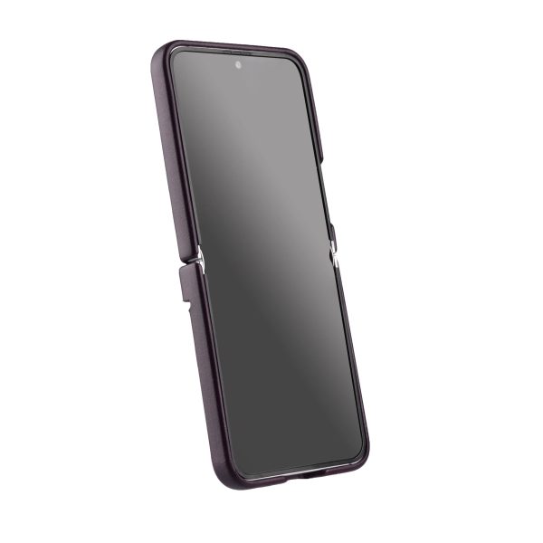 Melkco Galaxy Z Flip6 Origin Series PU Leather Regal Snap Cover - Dark Purple - Tashqila