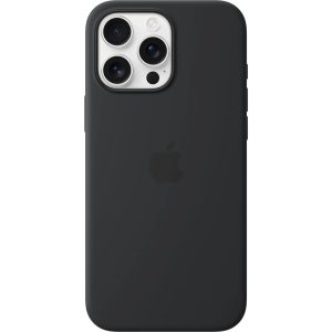 Apple iPhone 16 Pro Max Silicone Case with MagSafe - Black - Tashqila