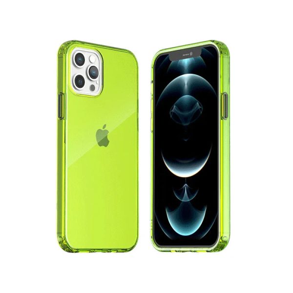 Araree Duple Case For iPhone 12 & 12 Pro - Neon Yellow - Tashqila