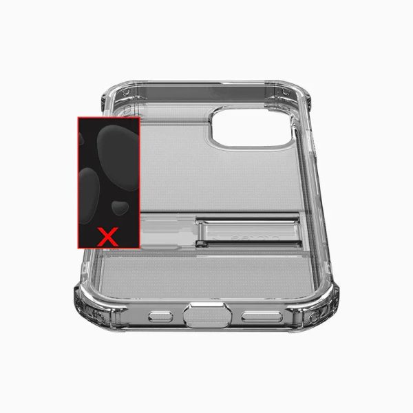 Araree Mach Stand Case For iPhone 12 & 12 Pro - Glitter Clear - Tashqila