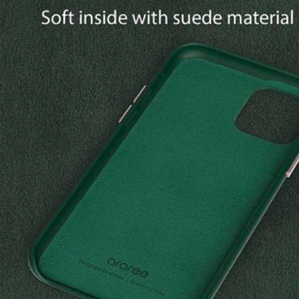 Araree Pellis Leather Case For iPhone 13 Pro Max - Green - Tashqila