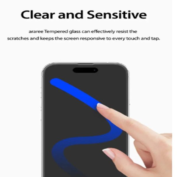 Araree Subcore Screen Protector Glass For iPhone 14 Pro Max - Clear - Tashqila