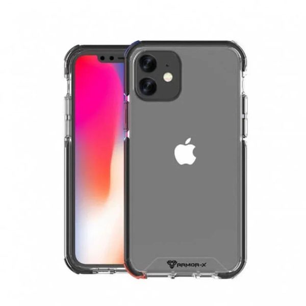 Armor-X Cbn Protective Case Military Grade 2 Mtr Shockproof For iPhone 12 Mini - Black - Tashqila