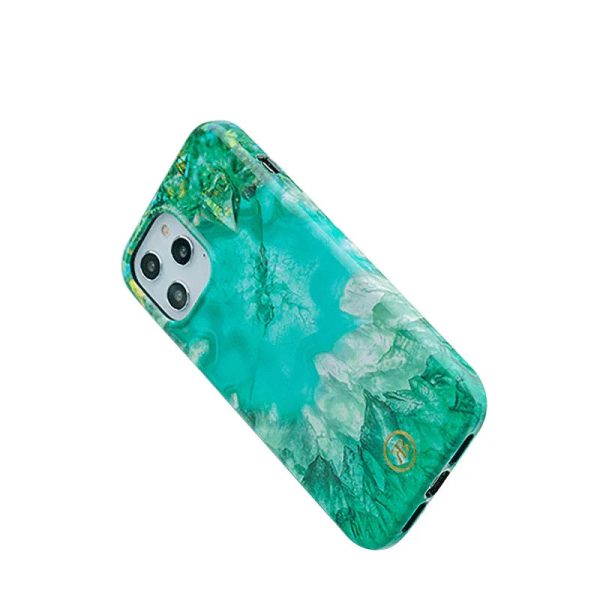 iPhone 12 & 12 Pro Kingxbar Jade Splash Case - Green - Tashqila