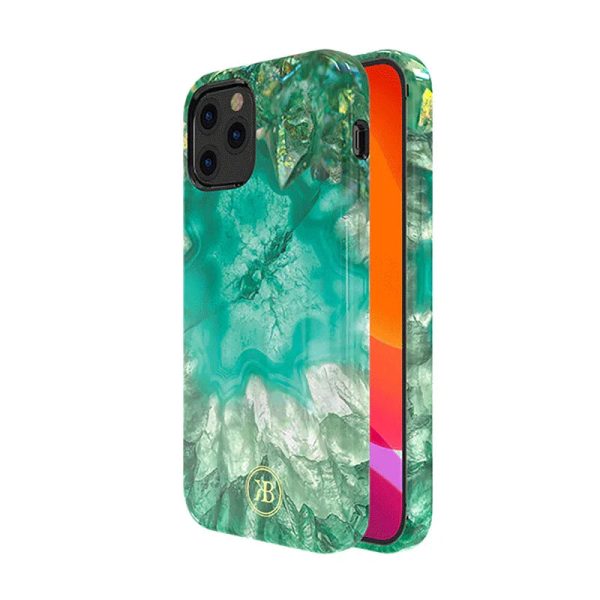 iPhone 12 & 12 Pro Kingxbar Jade Splash Case - Green - Tashqila