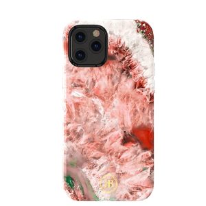 iPhone 12 Pro Max Kingxbar Jade Splash Case - Red - Tashqila