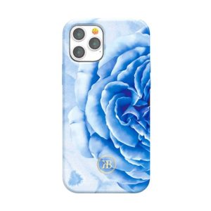 iPhone 12 Pro Max Kingxbar Peony Flower Case - Blue - Tashqila