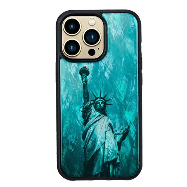 Ikins Series Cover For iPhone 13 Pro Max - Statue Of Liberty - Tashqila