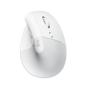 Logitech Lift Vertical Ergonomic W/L & BT Mouse - Pale Grey - Tashqila