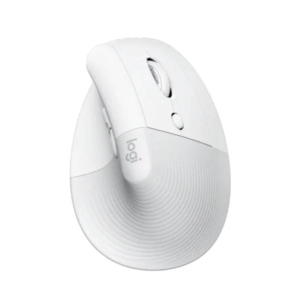 Logitech Lift Vertical Ergonomic W/L & BT Mouse - Pale Grey - Tashqila