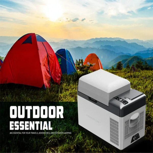 Powerology Smart Portable Fridge 20L 15600mAh - Grey - Tashqila
