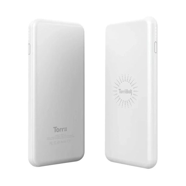 Torrii Bolt 6000Mah 2 In 1 Wireless Powerbank - White - Tashqila