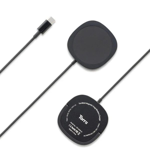Torrii Bolt Magnetic Snap 15W Wireless Charger - Black - Tashqila