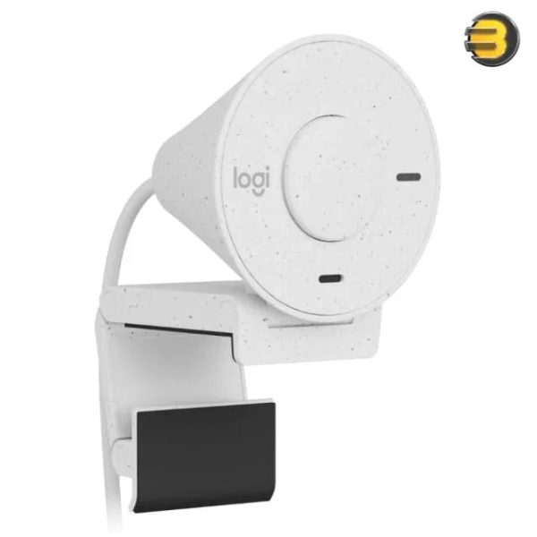 Logitech Brio 300 1080p USB-C Webcam with Privacy Shutter - Off White - Tashqila