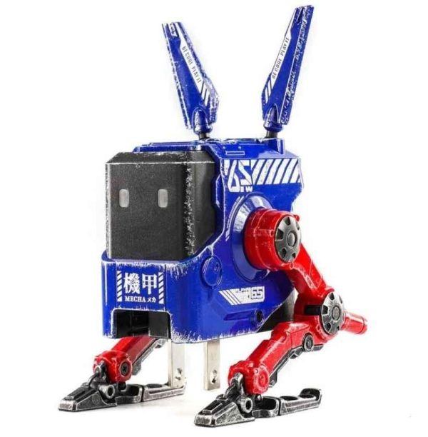 Gravastar Alpha65 65W Gan Fast Charger Eu&Uk Plug - War Damage Blaze Blue