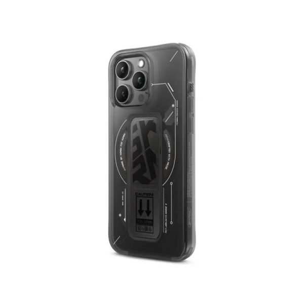 Skinarma iPhone 15 Pro Max Helio Magsafe Grip-Stand Cover - Black - Tashqila