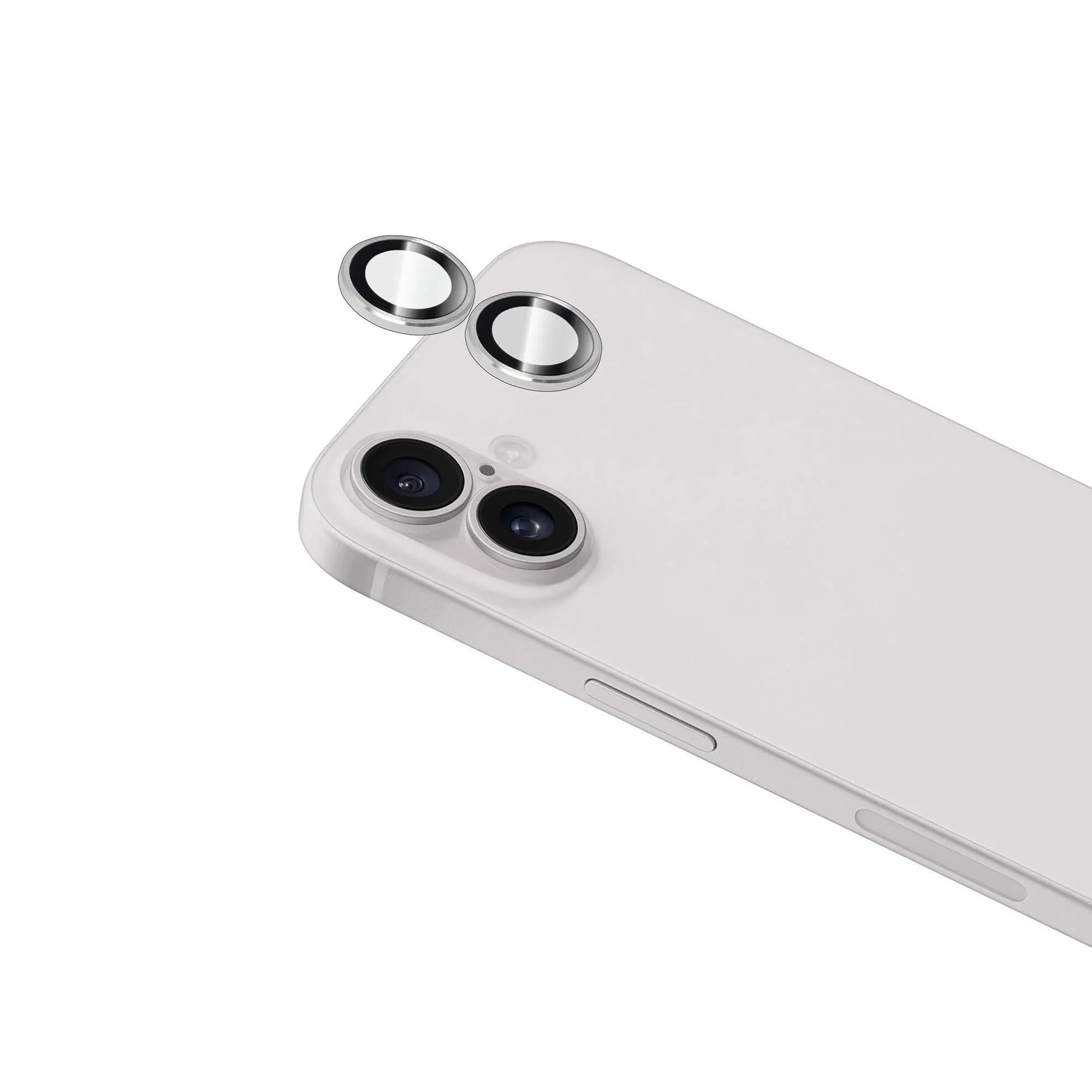 iPhone 16 / 16 Plus Torrii Bodyglass Aluminium Camera Ring - Silver - Tashqila