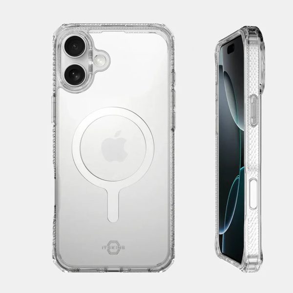 iPhone 16 Itskins Hybrid Clear Touch Magsafe Case - Transparent - Tashqila
