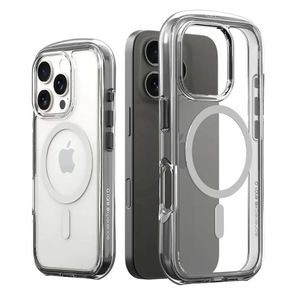 iPhone 16 Pro Araree Duple Air Magsafe Cover - Light Gray - Tashqila