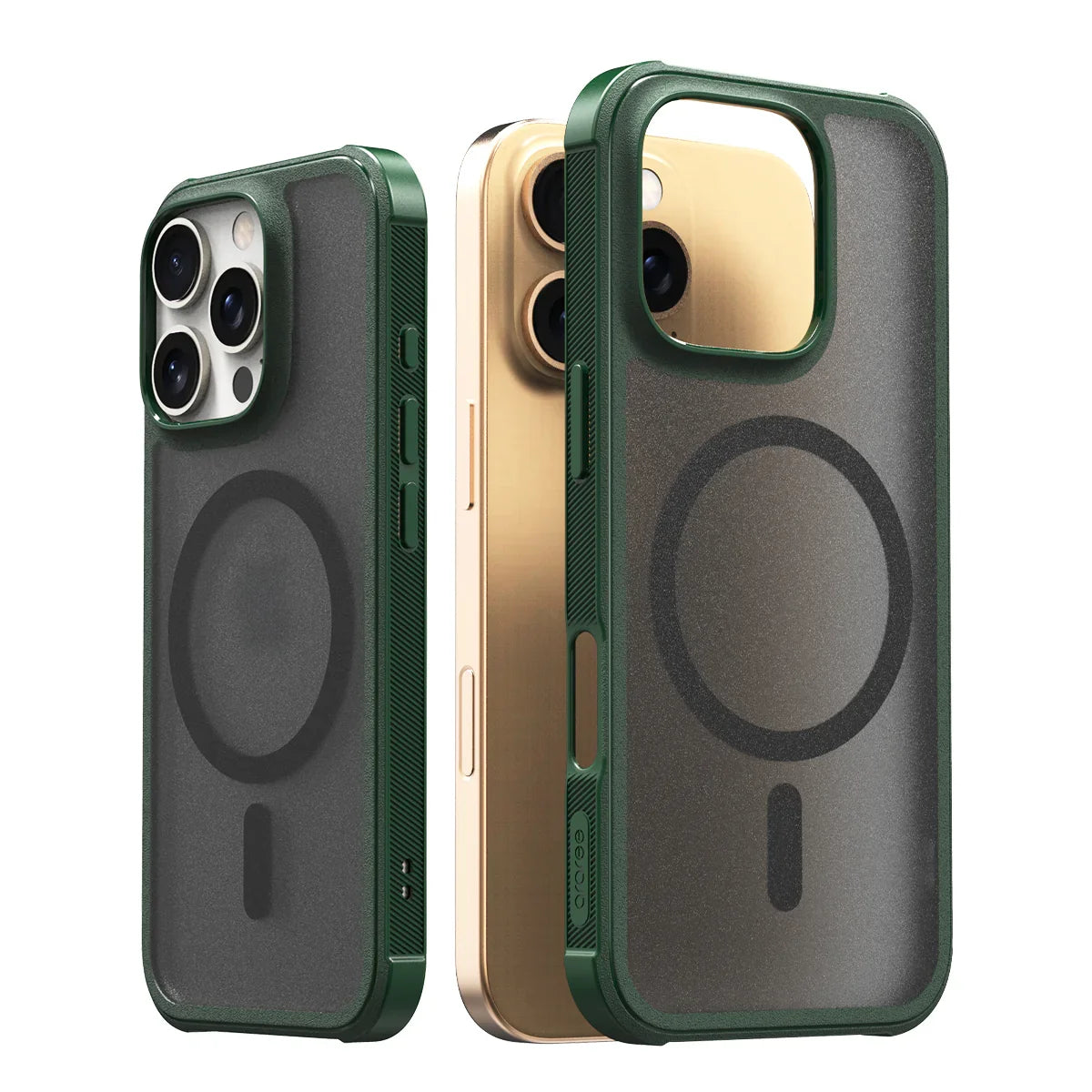 iPhone 16 Pro Araree Duple Armor Magsafe Cover - Green - Tashqila