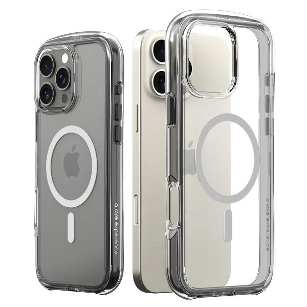 iPhone 16 Pro Max Araree Duple Air Magsafe Cover - Light Gray - Tashqila