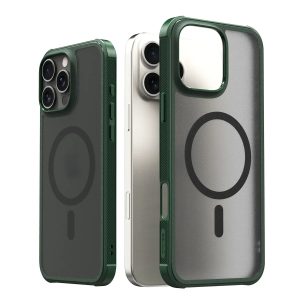 iPhone 16 Pro Max Araree Duple Armor Magsafe Cover - Green - Tashqila