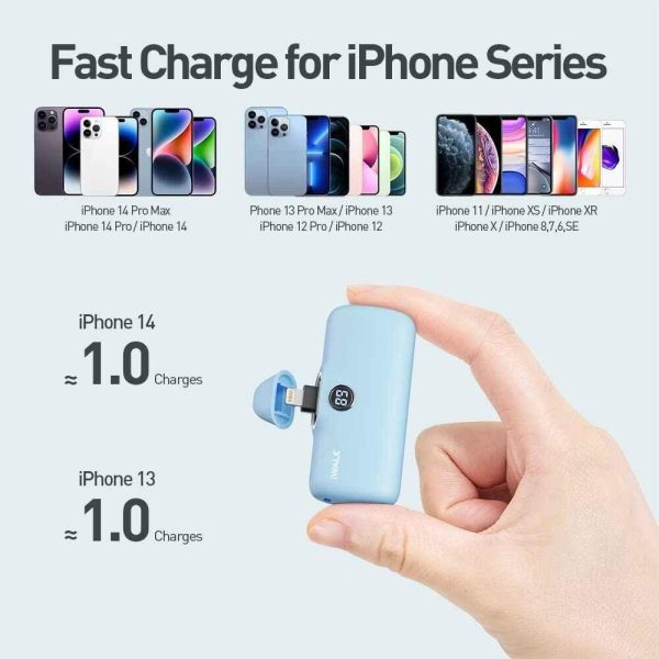 iWalk 4800mAh Lightning 20W Pocket Power Bank - Blue