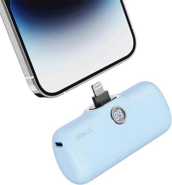 iWalk 4800mAh Lightning 20W Pocket Power Bank - Blue