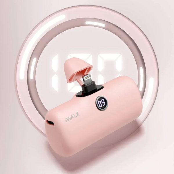 iWalk 4800mAh Lightning 20W Pocket Power Bank - Pink