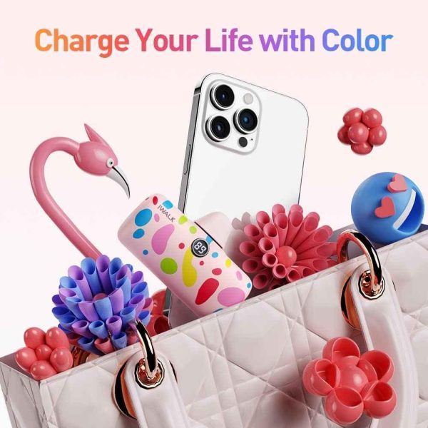 iWalk 4800mAh Lightning 20W Pocket Power Bank - Pink Pattern