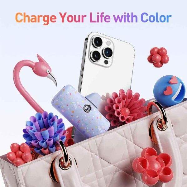 iWalk 4800mAh Lightning 20W Pocket Power Bank - Purple Pattern